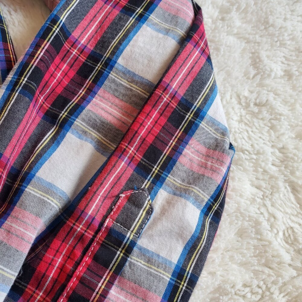 J. Crew Plaid Button Down Shirt - Red, Blue, Black